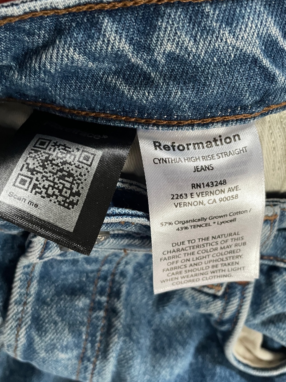 REFORMATION // Cynthia High Rise Straight Jeans size 29 short - Colorado wash - Picture 14 of 16
